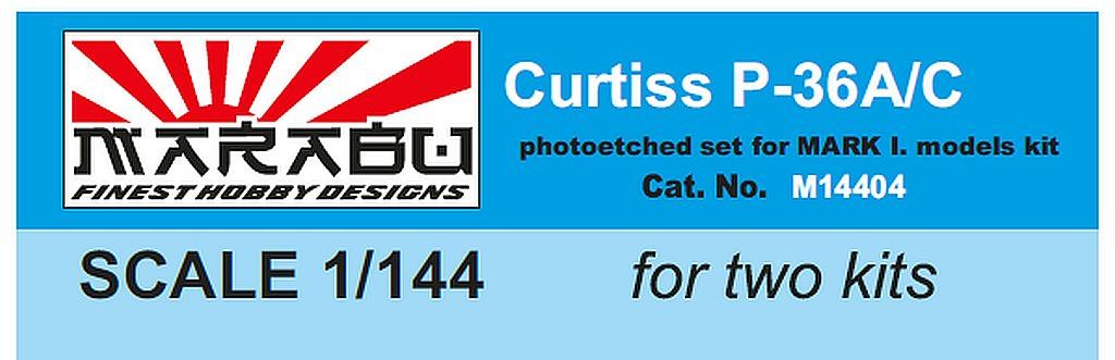 CURTISS P-36A/C ETCH SET, 1/144 MARABU DESIGN PRO STAVEBNICI MARK I