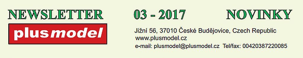 NEWSLETTER FIRMY PLUSMODEL NA ČERVEN 2017