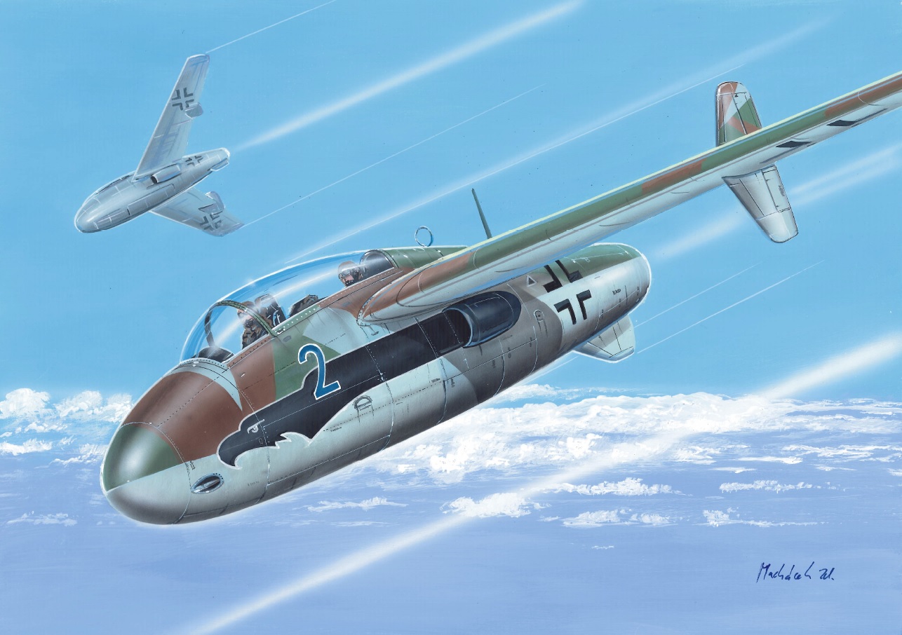 Junkers EF-128C a E/N-1 1/72 AZ model – Pohled do krabičky
