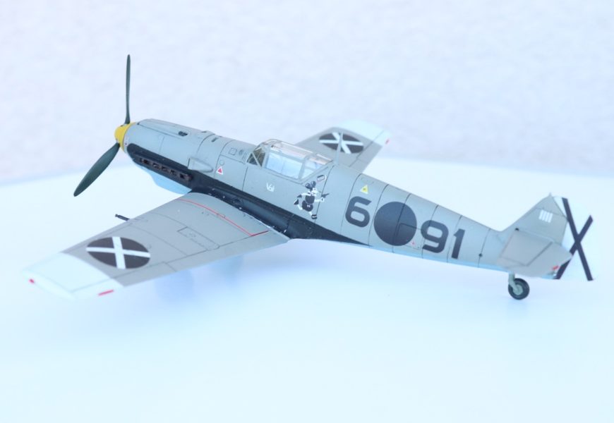 1/72 3x Bf-109E-3 a Bf-109E-7/Trop od AZ model – Postaveno