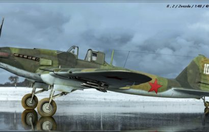 1/48 Il-2 Sturmovik Zvezda – postaveno od Mathyho