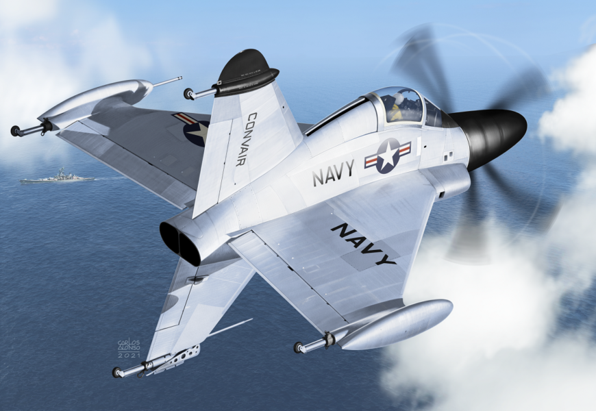 Convair XFY-1 POGO,1/72, KP-Kovozávody Prostějov
