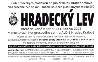 HRADECKÝ LEV – výstava  sobota 14.1.2023