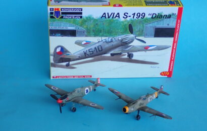 Avia S-199PM-1 „What if“ 1/72 konverze z modelu KP