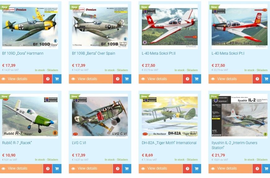 Novinky Kovozávodů Prostějov a AZmodel jsou v prodeji